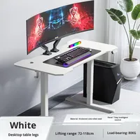 Bureau d'ordinateur de jeu réglable électrique en acier Jiahua, bureau de travail intelligent pour la maison, le bureau et l'étude, C3