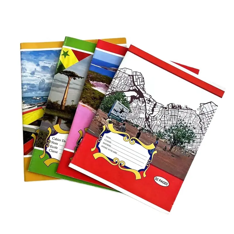 Penjualan terlaris buku latihan Afrika Selatan desain gratis Notebook sekolah murah untuk siswa