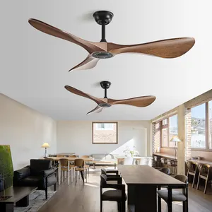 Modern Minimalist 52 Inch 3 Blades DC Motor Household Noiseless Bldc Ceiling Fan With Remote Control