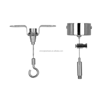 Kit suspendu d'éclairage de lampe de pince de serrure de fil de plaque d'usine professionnelle pour des plafonniers