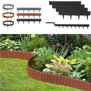Ribete de jardín Plástico 10 m Impermeable UV Estaca de suelo Cama de flores Diseño de borde Valla Prado - Product Image 6