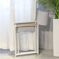 GARIDA Chaise de directeur portable en aluminium avec réglage Chaise de plage pliante avec accoudoir Chaise de bureau GCFC-S045