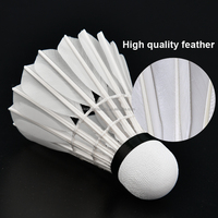 Volants de badminton en plumes d'oie blanches très résistants, prix abordable, les plus durables, en promotion