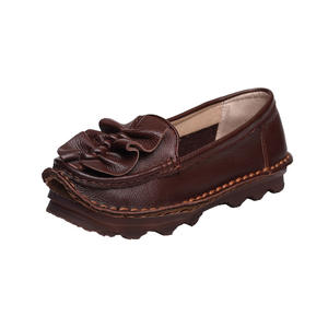 รองเท้าผู้ชายสไตล์ชาติพันธุ์แบบใหม่สำหรับฤดูร้อน ดีไซน์ย้อนยุค ทรงหัวมน ปิดหัวรองเท้าแบบตื้น  ทำจากหนัง PU  บิดเกลียวด้วยมือ พื้นรองเท้านุ่ม  แบบผูกเชือก  แฟชั่นอินเทรนด์ - Product Image 5