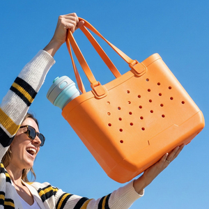 畅销热销女式批发沙滩防水手提包定制夏季橡胶大号时尚EVA硅胶包 - Product Image 2