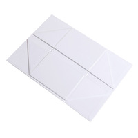 Boîte cadeau rigide créative en V, blanche et colorée, avec couvercle rabattable, gaufrage 4 couleurs, prête à l'emploi, recyclée, vente en gros fabricant