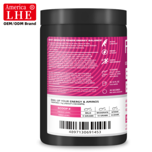 Nutraceutical Energy Balance Supplement Manufacturer with Amino Blend Green Tea Focus and Recovery 270g Energy Balance Powder - Product Image 5