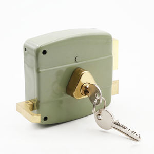 Serrure à mortaise en métal de style antique à deux poignées, cylindre de porte, verrou de nuit, verrou de porte avec <span class=keywords><strong>prix</strong></span> bas, ouverture extérieure - Product Image 3