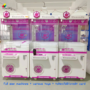 מכונת מנוף 110V מכונת בובות אנגלית UL צעצועי קטיפה מכונת משחקי ארקייד עם טופר לממכר צעצועים לחנות שעשועים פתח חנות מכונות טופר - Product Image 1