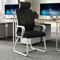 Chaise de bureau ergonomique à prix de gros, design moderne, pivotante, en maille, avec appui-tête réglable pour le bureau à domicile