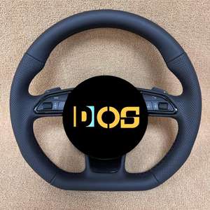 Volant de voiture en cuir et fibre de carbone, <span class=keywords><strong>prix</strong></span> de gros usine, pour <span class=keywords><strong>Audi</strong></span> A3 A4L A5 A6L A7 A8 Q5 Q3 Q8 <span class=keywords><strong>TT</strong></span> R8 - Product Image 5