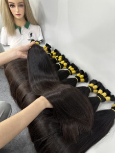 Extensions de cheveux naturels vierges vietnamiens de qualité supérieure Dream Hair, super double drawn, trame double machine, couleur blond décoloré, effet naturel - Product Image 5