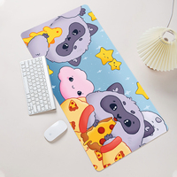 Tapis de souris de jeu étendu, grand tapis de bureau, base en caoutchouc antidérapante, bords cousus, surface imperméable pour ordinateur portable, clavier