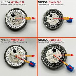 ส่วนลดพิเศษสำหรับการสั่งซื้อจำนวนมาก กลไกนาฬิกาอัตโนมัติ NH35A ของแท้จากญี่ปุ่น พร้อมจิวเวล 24 เม็ด ตำแหน่งเม็ดมะยม 3H 6H 9H 3.8H - Product Image 2