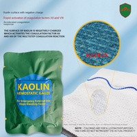 Pansement hémostatique stérile en gaze de kaolin OEM, pliage en Z, contrôle rapide des saignements, bandage d'urgence pour trousse de premiers secours