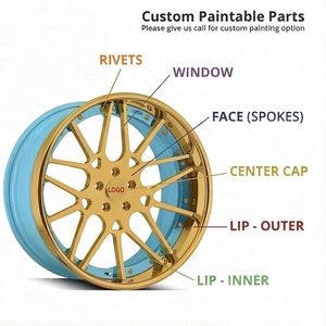 ล้อฟอร์จ FHJ แบบ 2 ชิ้น สำหรับรถบรรทุกออฟโรด ขนาด 22 24 26 นิ้ว ขอบลึก ผลิตจากอะลูมิเนียมอัลลอยด์ขัดเงา สำหรับรถ ram 1500 และ <span class=keywords><strong>Porsche</strong></span> <span class=keywords><strong>Panamera</strong></span> - Product Image 2