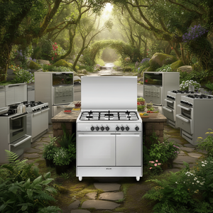 เตาแก๊ส 5 หัวเตา พร้อมเตาอบไฟฟ้า UNICA UR965MI สแตนเลส ระดับ A (90x60x95 ซม.) - Product Image 3