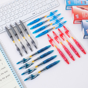 Kot1008 Gel Pen 0.5mm Bullet Tip Push <b>Button</b> Black Ink Stationery Supplies - Product Image 2