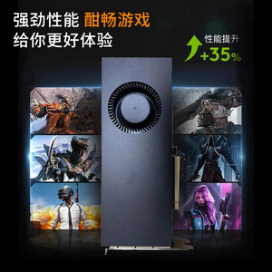 การ์ดจอ NVIDIA RTX 3090 24GB สำหรับเดสก์ท็อป พัดลมเดี่ยว รองรับ AI Rendering สำหรับเล่นเกมส์ คอมพิวเตอร์ GPU DDR6X 3DP1HD Interface - Product Image 2