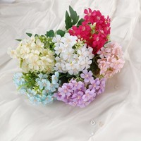 PT-HY009 Plante Artificielle en Pot, Fleurs de Bégonia et d'Hortensia, Petit Ensemble Bonsaï, Ornements Artisanaux de Fleurs d'Hortensia Simulées