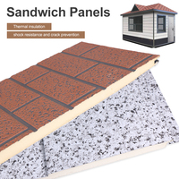 Panneau sandwich en mousse de polyuréthane, décoration extérieure, ignifuge, isolation thermique, écologique, résistant à l'eau, aluminium zinc