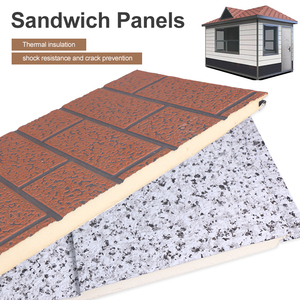 Panneau sandwich panneau décoratif extérieur <span class=keywords><strong>isolation</strong></span> thermique antisismique <span class=keywords><strong>plaque</strong></span> d'acier revêtue de zinc en aluminium - Product Image 2