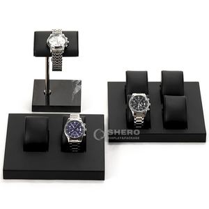 Présentoir à montres personnalisé en cuir PU de haute qualité, plateau organisateur pour montres - Product Image 6
