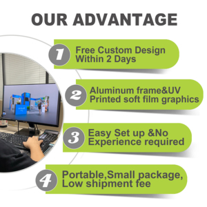 Diybooth 10x20 6x3 kích thước có thể thay đổi thời trang triển lãm gian hàng thiết kế gian hàng Triển Lãm Đứng triển lãm Triển Lãm Đứng - Product Image 4