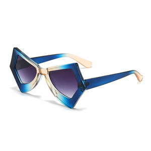 New Coming Fashion Irregularity PC Frame Unisex <b>Sunglasses</b> with Custom Logo UV400 Protection 10 Colors Available Fast Delivery - Product Image 2