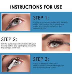 Tự làm phân khúc cụm lông mi chuyên nghiệp <span class=keywords><strong>7</strong></span>-10 ngày không thấm nước siêu mạnh giữ mắt Lash keo và trái phiếu - Product Image 6