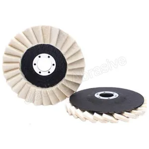 Vertical Wool Felt Flap Disc Felt Polishing Disc For Metal Mirror Polish