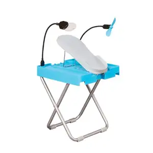 Popular New Home LED Magnifier Dryer Fan Adjustable Foot Stand Tripod Manicure Pedal