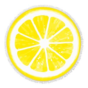 Toalla de playa de sandía de fruta de verano Popular Toalla redonda de logotipo personalizado con diseño de punto Toalla de playa de stock de patrón Digital liso - Product Image 3