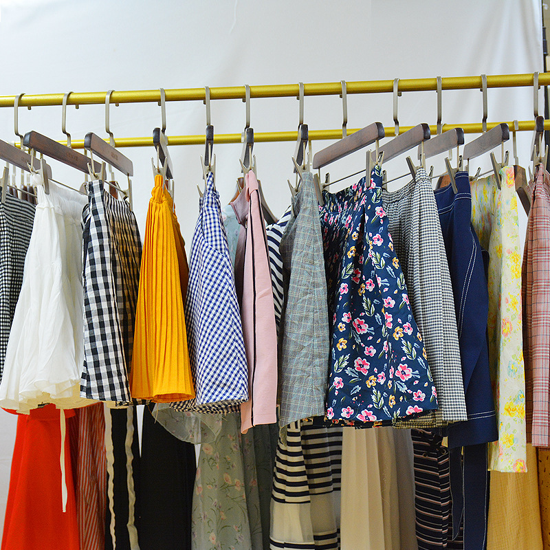 wholesale summer high quality second-hand clothes women plaid skirt beautiful used skirt with many kinds