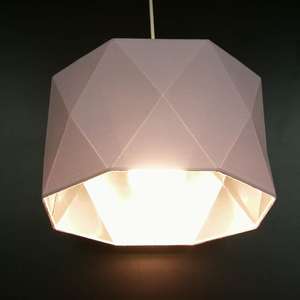 Rosa forma octogonal de techo/lámpara de mesa de luz interior de PET de plata para la sala dormitorio habitación de <span class=keywords><strong>las</strong></span> niñas - Product Image 2