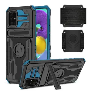 कॉम्बो हाइब्रिड हार्ड बीहड़ 4 कोने Xiaomi के लिए Shockproof खेल Armband Wristband फोन के मामले में काले शार्क 4 एस प्रो