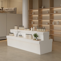 Étagère de présentation pliable portable en papier kraft Art Déco avec rangement, taille personnalisée pour magasin de chaussures, boutique, exposition, événement