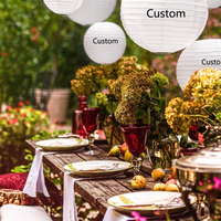 Lanternes en papier colorées suspendues de différentes tailles, faites à la main, de haute qualité, pour les fêtes, la promotion de mariage