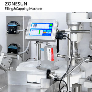 Máquina Llenadora y Tapadora de Botellas Automática Monobloque ZONESUN ZS-AFC37 con Bomba Peristáltica de 2 Cabezales para Bebidas de Colágeno y Rejuvenecimiento - Product Image 2