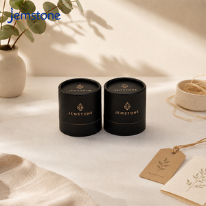 Private Label Matte Black Cosmetic Paper Tube for Face Cream Rigid Cardboard Cylinder <b>Container</b> for Luxury Brand Custom - Product Image 3