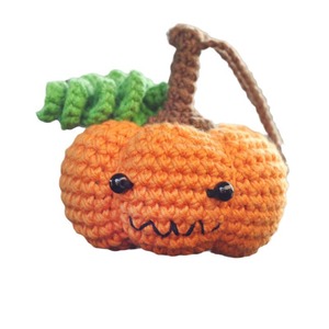 Fábrica de Comercio Exterior Transfronterizo, Nuevo Modelo Otoño-Invierno, Calabaza de Ganchillo Hecha a Mano con Cara de Fantasma Espeluznante, Colgante para Coche - Product Image 5