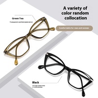 À la mode INS Style rétro Prescription lunettes oeil de chat cadre noir Danyang sans maquillage lunettes magiques TR90 matériel diamant en gros