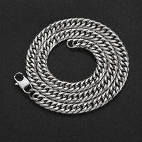 Cadena Cubana de Acero Inoxidable Eskeem de 7mm y 9mm, Color Oro, para Hombre y Mujer, Joyería Hip Hop, Accesorios de Moda, Regalo