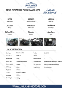 Voiture CarTesla Model Y <span class=keywords><strong>SUV</strong></span> moyen 5 places RWD électrique pur d'<span class=keywords><strong>occasion</strong></span> avec boîte de vitesses automatique et sièges en cuir Bonne vente - Product Image 6