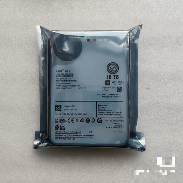 For Dell 18T SAS SATA HDD 3.5 Inch Internal Hard Drive with 10TB Capacity Metal Shell for Server Application Refurbished Product