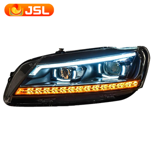 Faro Anteriore JSL Car Styling per <span class=keywords><strong>Passat</strong></span> <span class=keywords><strong>B7</strong></span>, Fanale a LED con Lente Proiettore per <span class=keywords><strong>Passat</strong></span> Versione USA 2011-2015, Accessori Automobilistici DRL Anteriore - Product Image 3