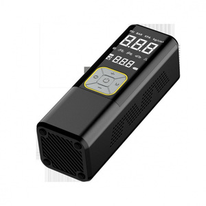 เครื่องเติมลมยางดิจิตอลแบบพกพาขนาดเล็ก 12V ปั๊มลมไฟฟ้าสำหรับรถยนต์ จักรยานยนต์ พร้อมจอแสดงผล LED และปรับแรงดันได้ - Product Image 4