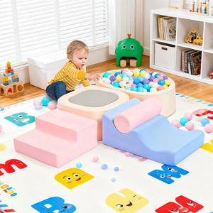 Peuter Indoor <span class=keywords><strong>Soft</strong></span> Klimset 6-pc-Safe Foam <span class=keywords><strong>Play</strong></span> Gym Met Ballenbak - Product Image 2