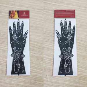 <span class=keywords><strong>Prix</strong></span> usine réutilisable beauté temporaire main <span class=keywords><strong>dessin</strong></span> <span class=keywords><strong>tatouage</strong></span> pochoirs henné inspiré autocollants - Product Image 3