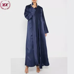 2023 Chinese Fabrikant Moslim Vrouw Jurk Nieuwe Aankomst Groothandelsprijs Malaysia Zachte Polyester Eenvoudige Abaya